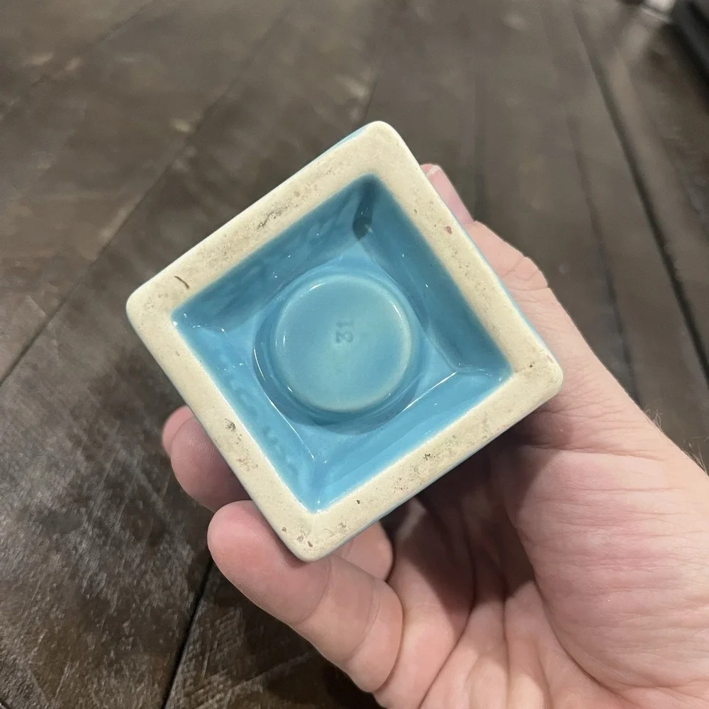 Fiestaware Fiesta Turquoise Round Ball Bulb Candlestick Holder‎ Retired